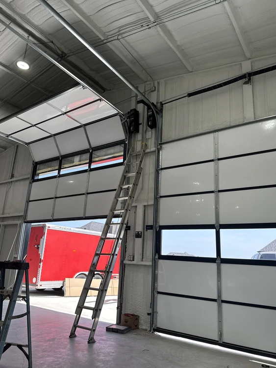 Commercial overhead door repair and service project